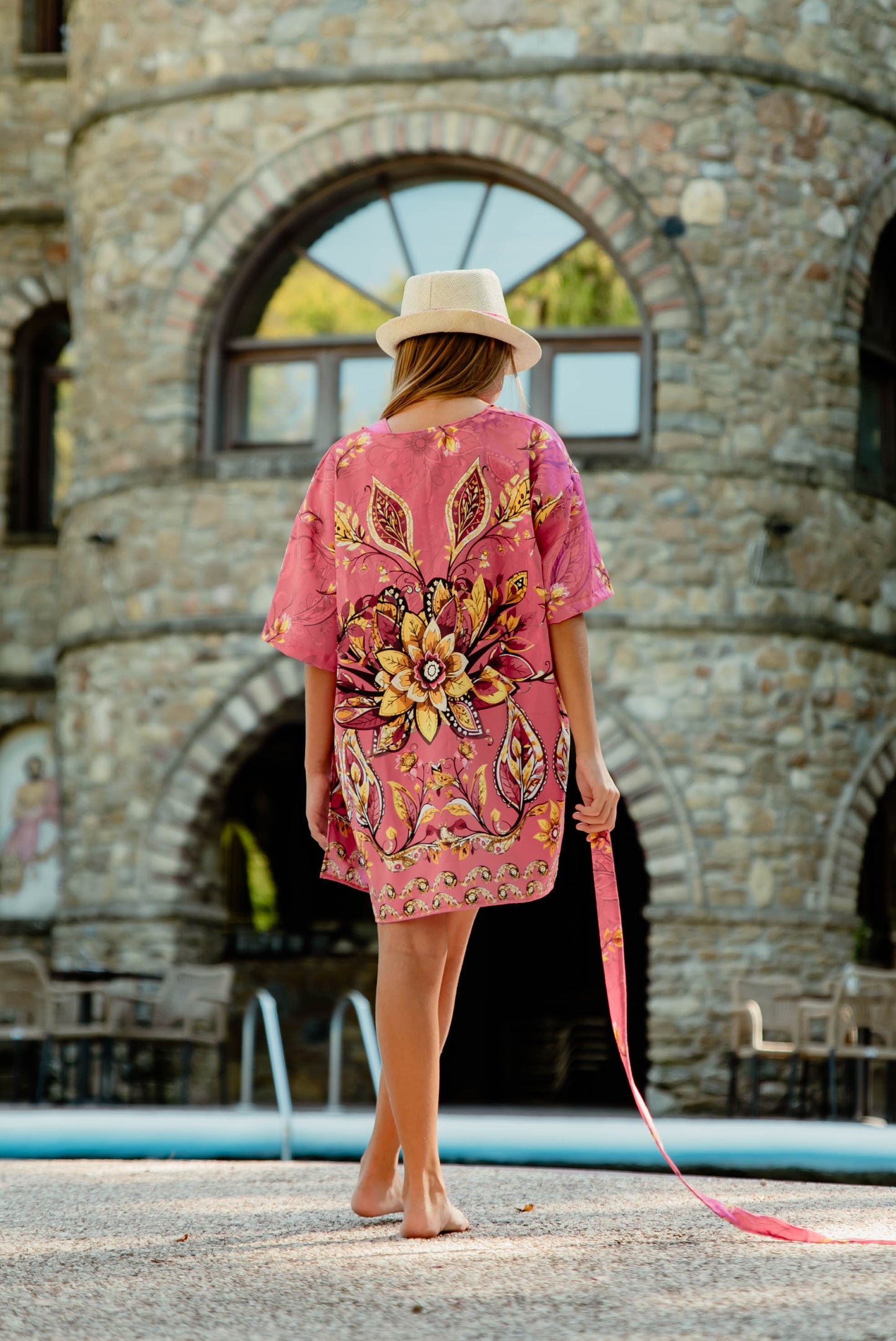 Paisley yellow κιμονό 6-14Υ