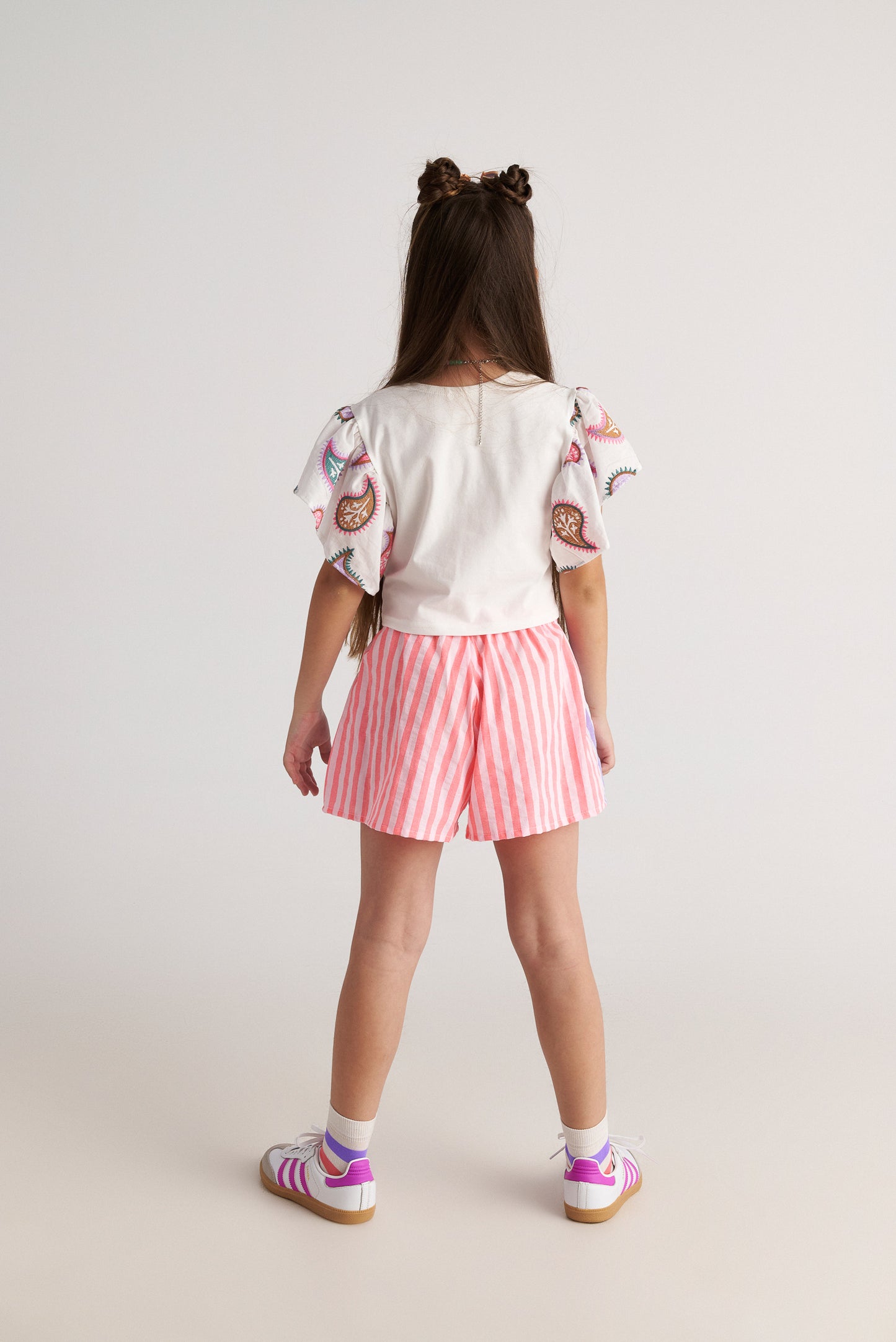 Two in a castle - Radiant Set – Ruffles Top & Striped Shorts