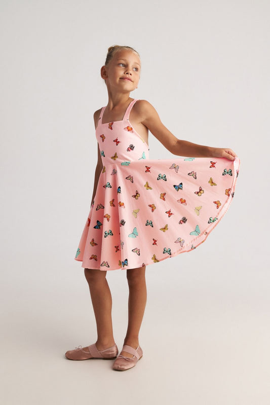 Two in a castle - Butterfly Sky Backless Bow Dress