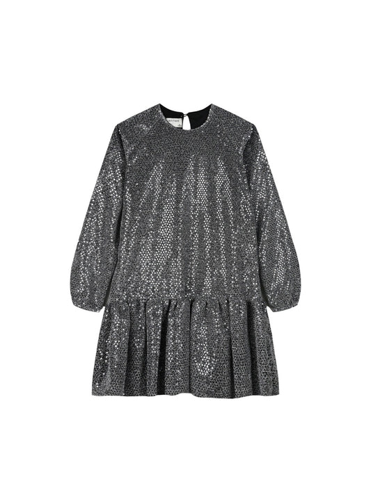 Μεταλιζέ φόρεμα για κορίτσι  ΑΣΗΜΙ 6-12Y