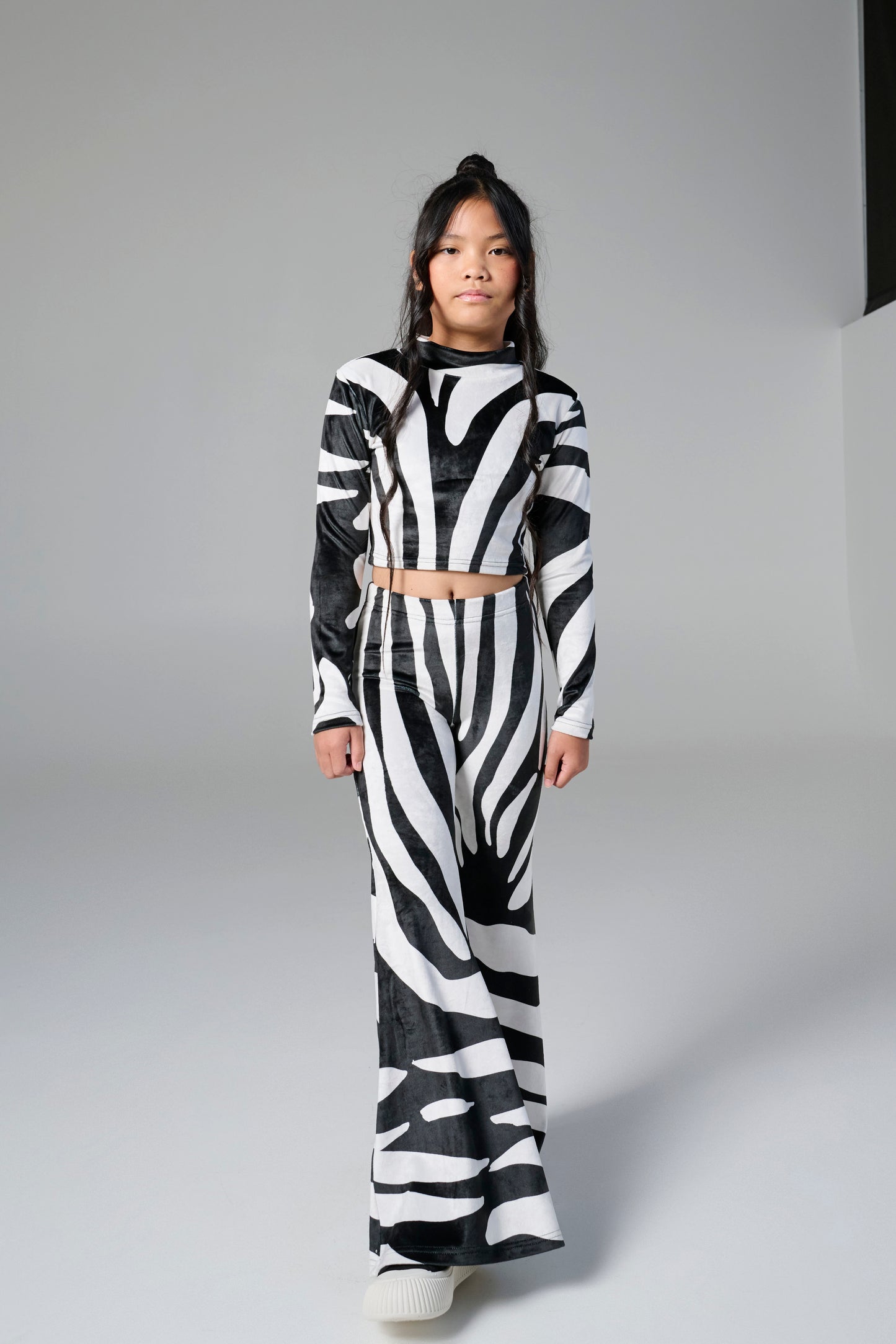 Melin Rose Σετ Βελούδο με Print Zebra 4-14Y