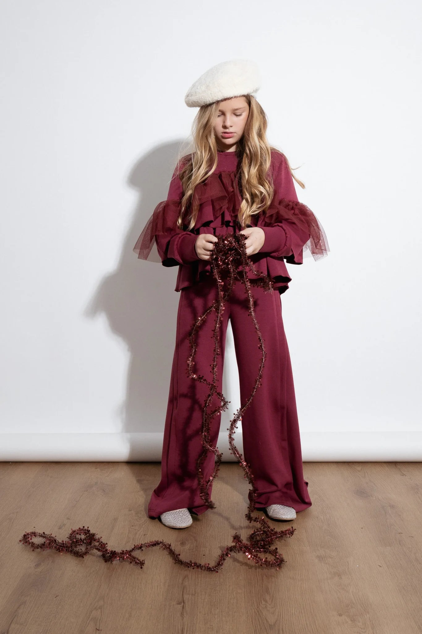 XMAS ΣΕΤ ALICE ΤΟΠ ΜΕ ΤΟΥΛΙ ΚΑΙ ΠΑΝΤΕΛΟΝΑ