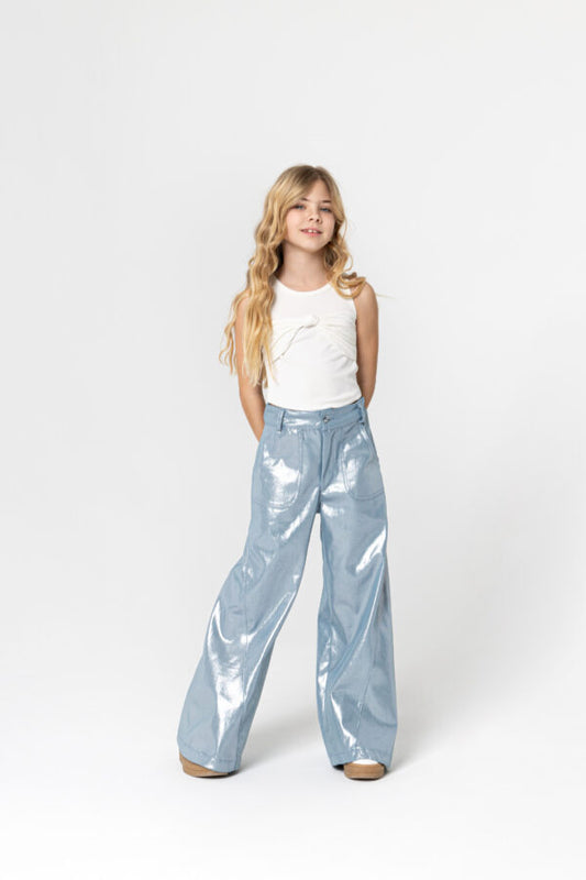 ALICE ΠΑΝΤΕΛΟΝΙ WIDE LEG ΜΕ ΟΨΗ FOIL 4-12Y