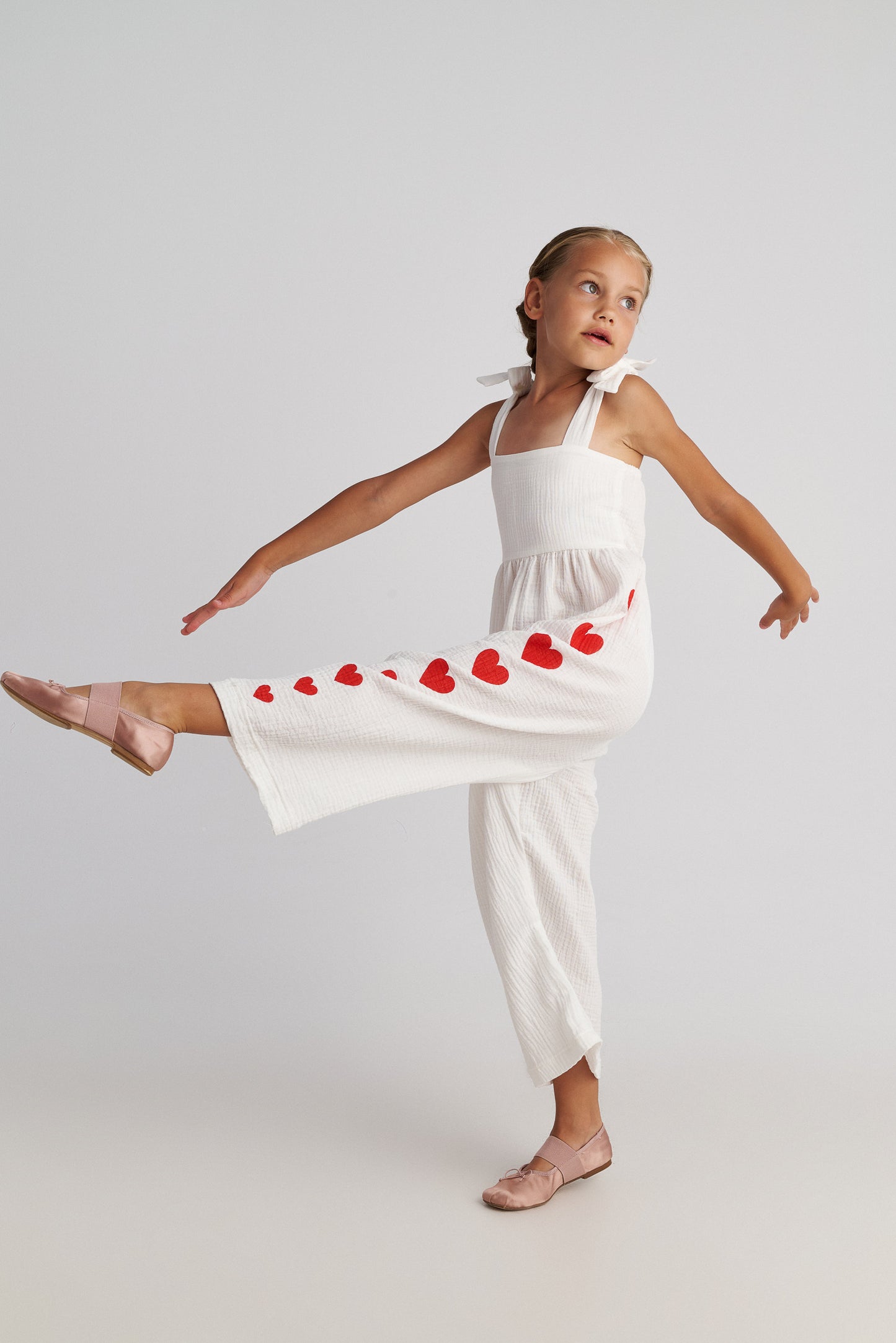 Two in a castle -The Hearts Jumpsuit for Kids