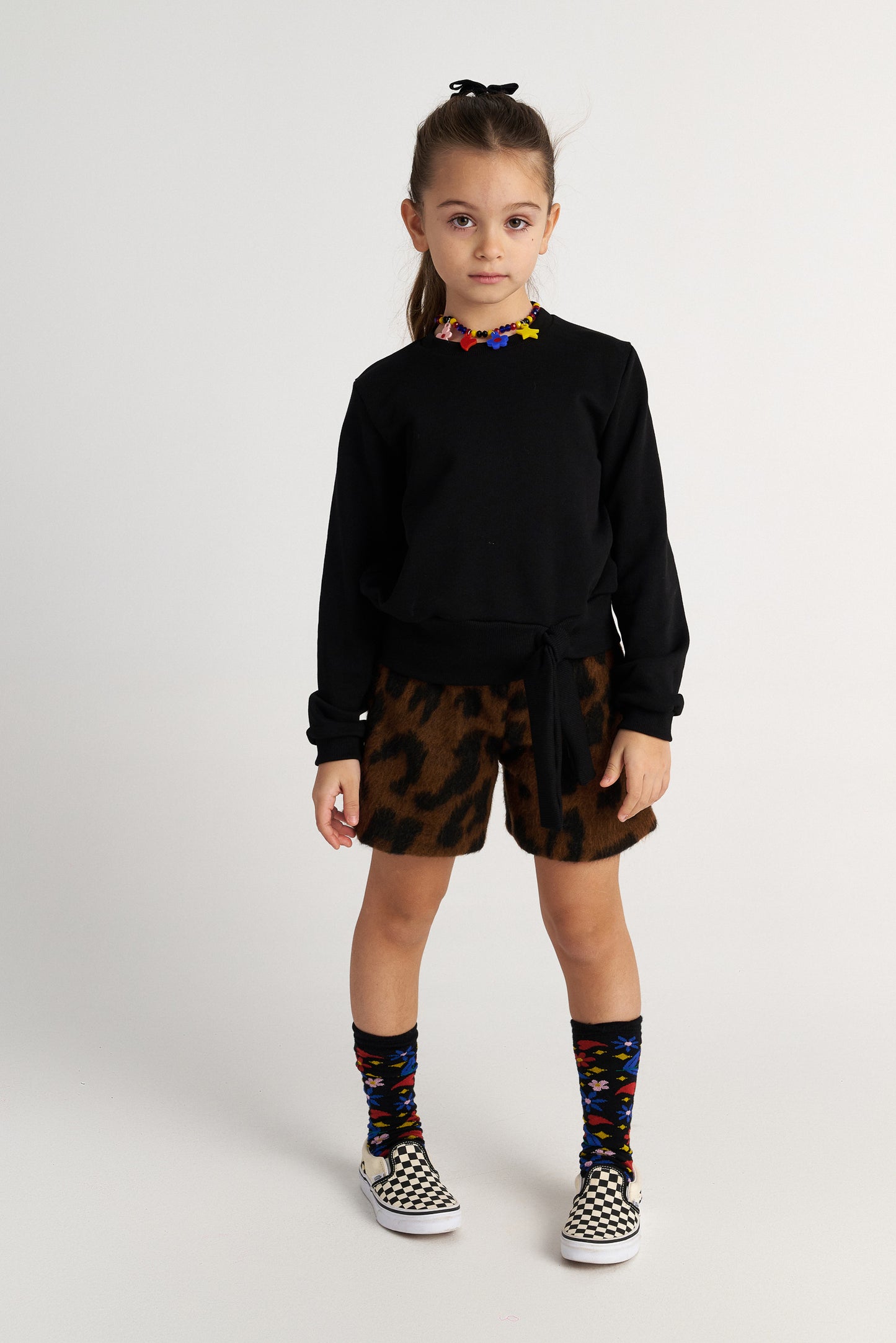 TWO IN A CASTLE Wild Flowers Sweater Shorts Set