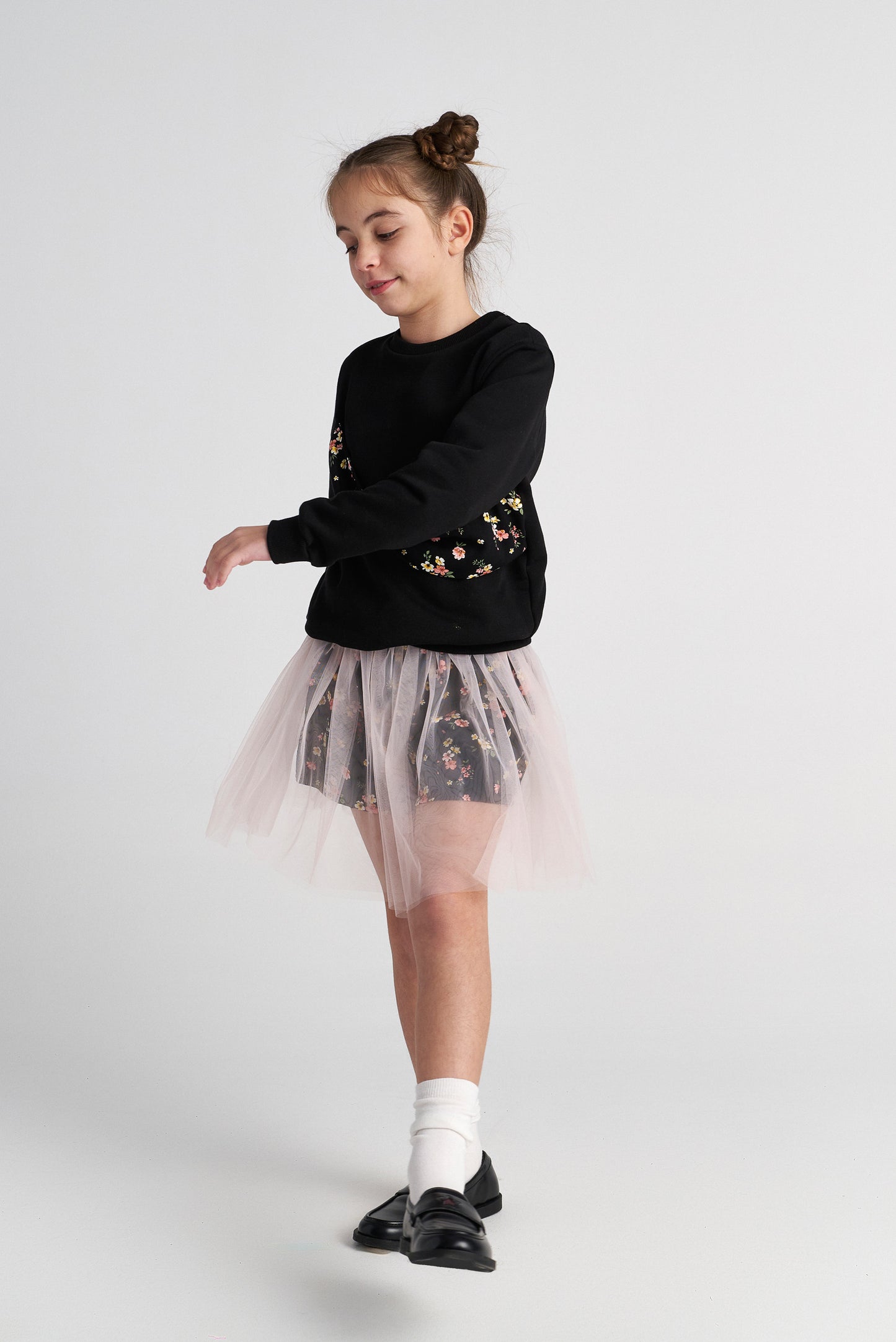 TWO IN A CASTLE Valley Night Sweater Top And Tutu Shorts Set