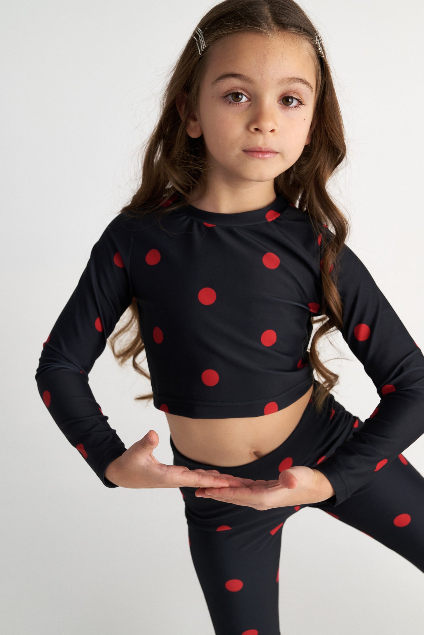 TWO IN A CASTLE Polka Dots Athletic Set