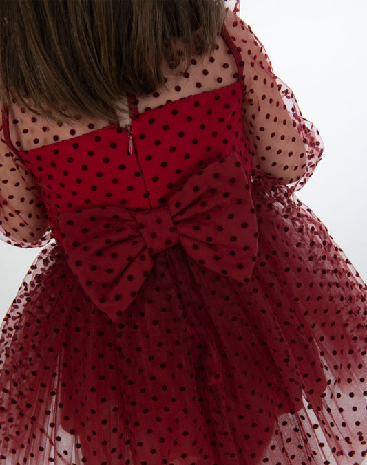 Πουά φόρεμα 2-5Y