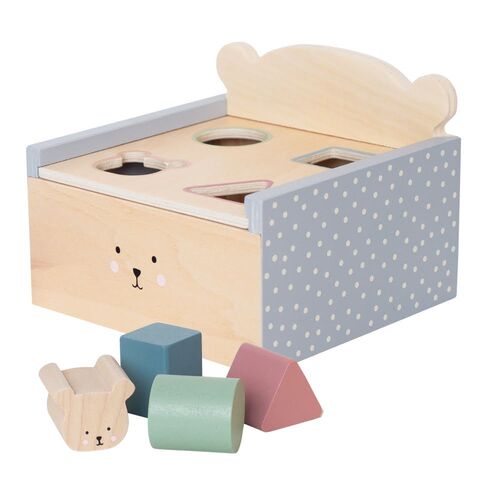 Ξύλινο κουτί με σχήματα Teddy