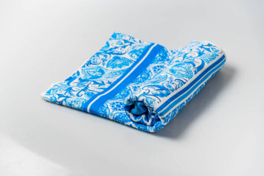 Πετσέτα all-over λαχούρ γαλάζιο