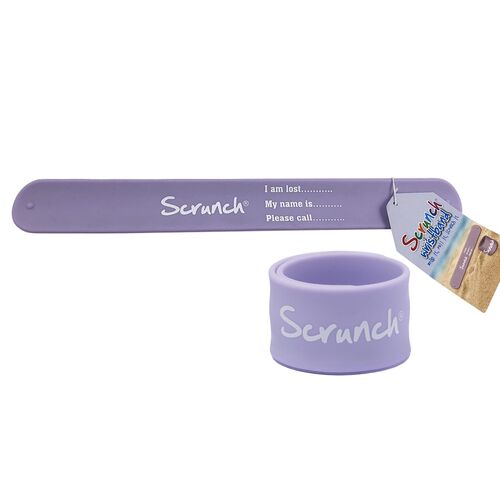 Scrunch Βραχιολάκι από ανακυκλώσιμη σιλικόνη Light Purple